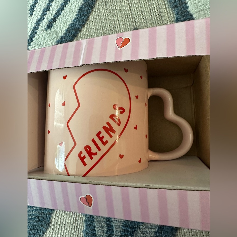 Best Friends Ceramic Heart Mugs (2) Set - Picture 6 of 6